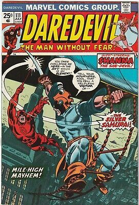 Daredevil # 111 VF Marvel 1974 1st Appearance Of Silver Samurai [D3]