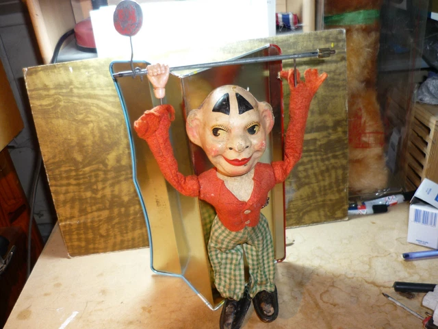 Jouet Ancien Clown Acrobate "The Swingers" - Années 70, Mécanique, Fonctionnel