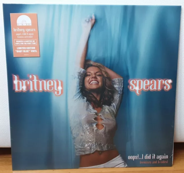 Britney Spears Oops I Did It Again Remixes & B-Sides Baby Blue Vinyl Rsd Sealed