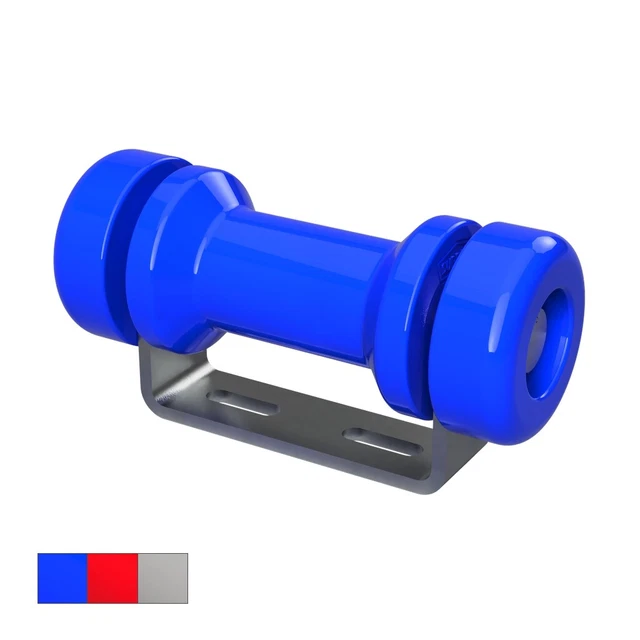 Rouleau de quille en polyuréthane avec support y compris les embouts