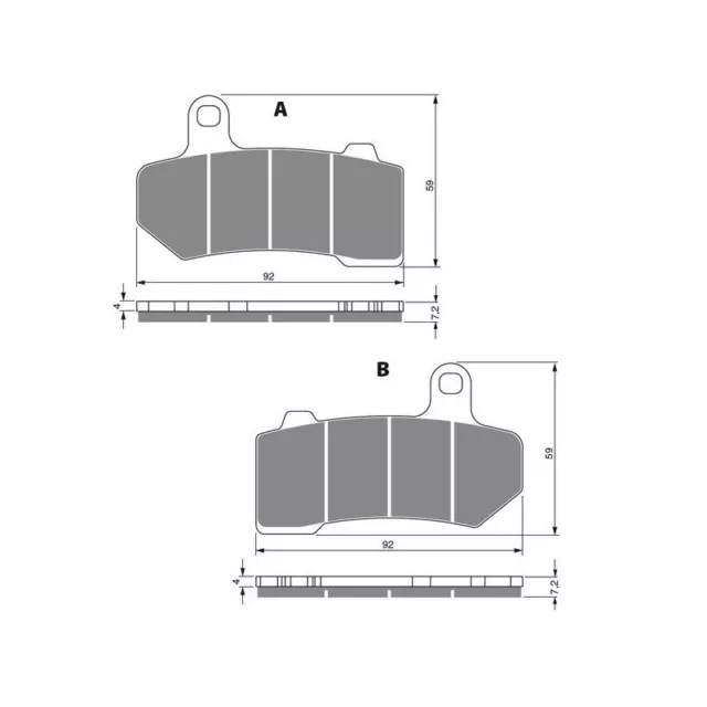 Plaquettes de frein Ar, Av Ga ou Av Dr Harley davidson Road Glide Ultra 1690  20