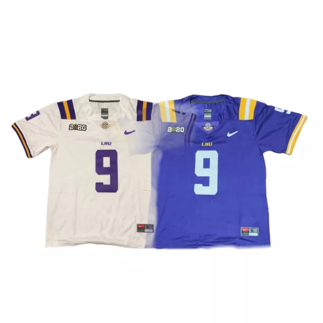Joe Burrow LSU Tigers Championship Playoff Patch Jersey Stitched