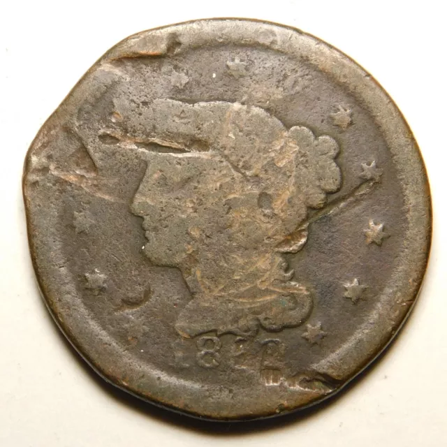 1852 Braided Hair Large Cent  "Actual Coin Pictured"