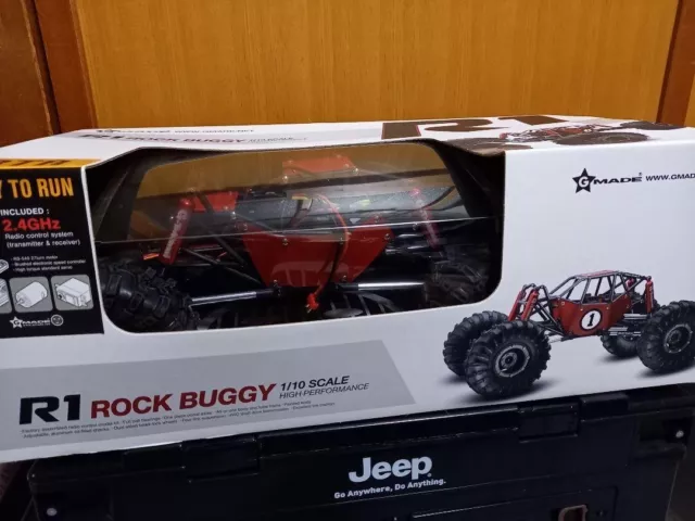 1/10 Gmade R1 Rock Crawler RTR assembled, complete with radio drive set