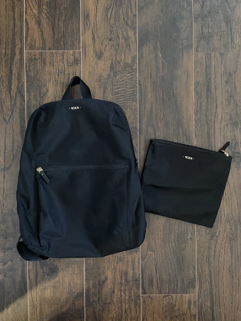 Tumi Voyageur Just in Case Travel Backpack - Black Nylon