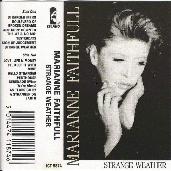 Marianne Faithfull - Strange Weather - Used Cassette - P7294S