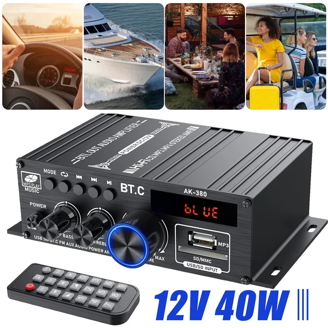 Fozriybefy CB-Funk-Leistungsverstärker – 3-30 MHz, 100W FM / 120W AM / 150W SSB, Für Walkie-Talkie, 12-14V, Inkl. Ein-/Ausschalter