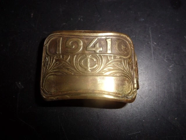 Plaque fiscale Vélo WW2 1941 laiton sous l