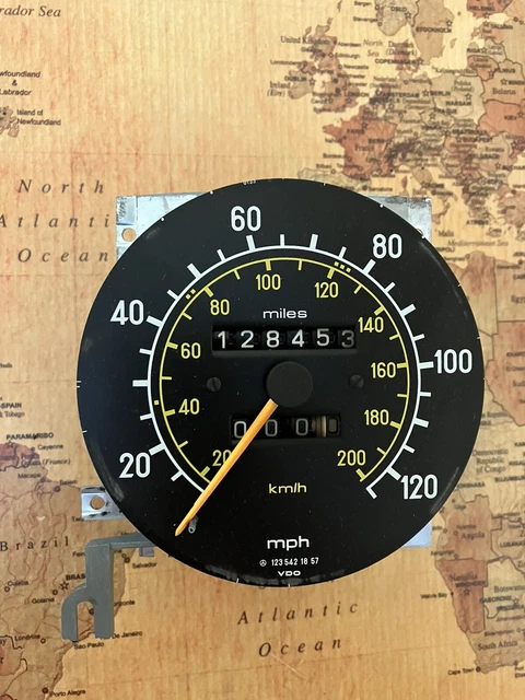 Mercedes Benz W123 Turbo Diesel Dash Instrument Cluster Speedo Unit Oem