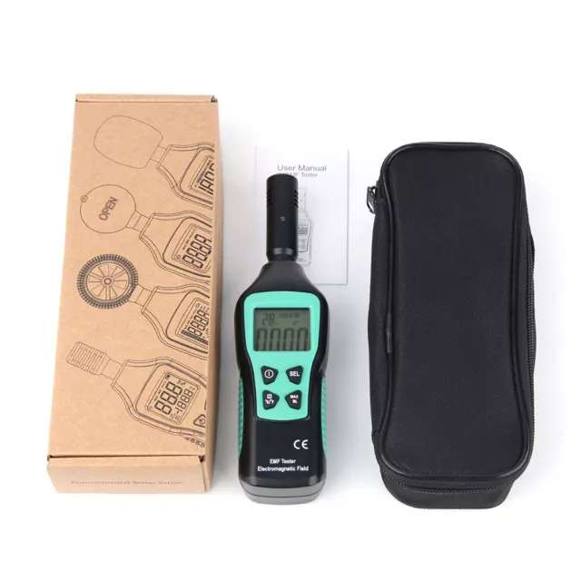 1 PC LCD Radiation Dosimeter EMF Meter Electromagnetic Radiation Detector