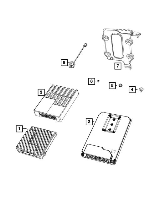 Genuine Mopar Audio Microphone 68207349AB