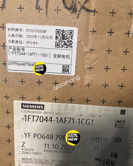 1PCS NEW Siemens 1FT7044-1AF71-1CG1 servo motor FedEx or DHL