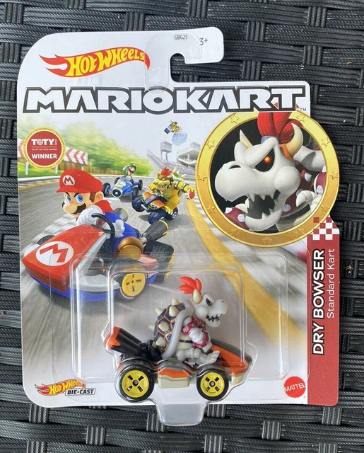 HOT WHEELS MARIO Kart DRY BOWSER Standard Kart 164 DieCast Mattel NEW