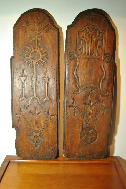 Cadre XVIIIe En Bois Sculpté Et Doré Et Aquarelle Du XVIII