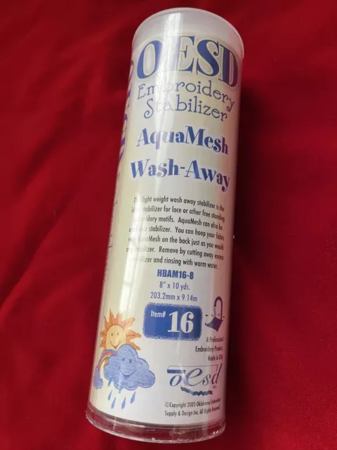 OESD Aqua Mesh Wash Away Stabilizer - 20 x 10yd