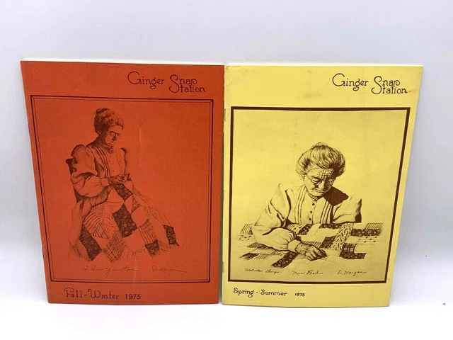 Ginger Snap Station Catalogs Sewing Quilting Pattern Book 1975 Lot of 2