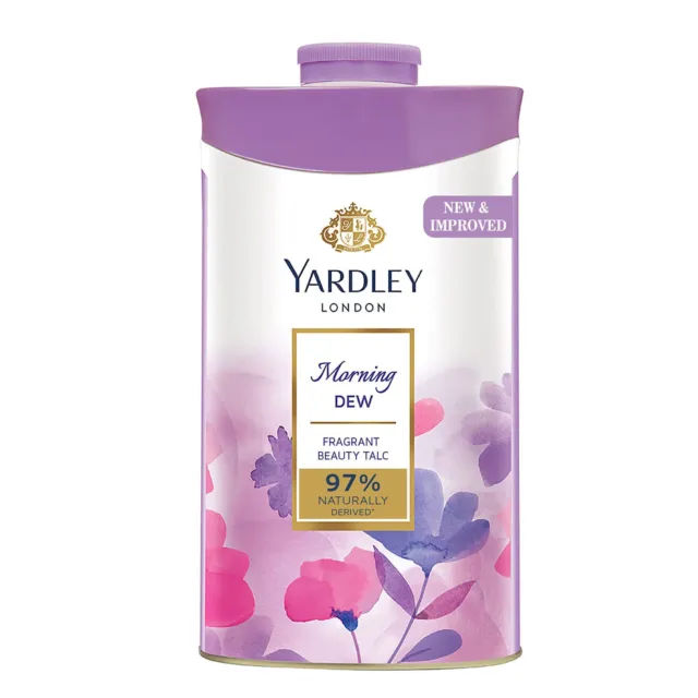Yardley London Morning Dew Perfumed Talc for Women, 250g powder