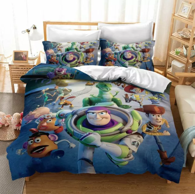 TOY STORY DUVET Cover Single/Double/Queen/King Size Quilt Cover Bedding ...