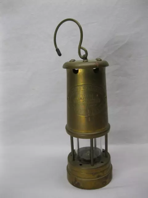 Wales Uk Vale British Coal Miners Mining Lantern Lamp Tool Torch Vtg Old