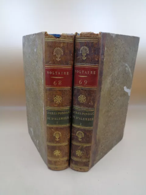 Oeuvres complètes de Voltaire T68 & 69 Lettres de Voltaire et d'Alembert Kehl