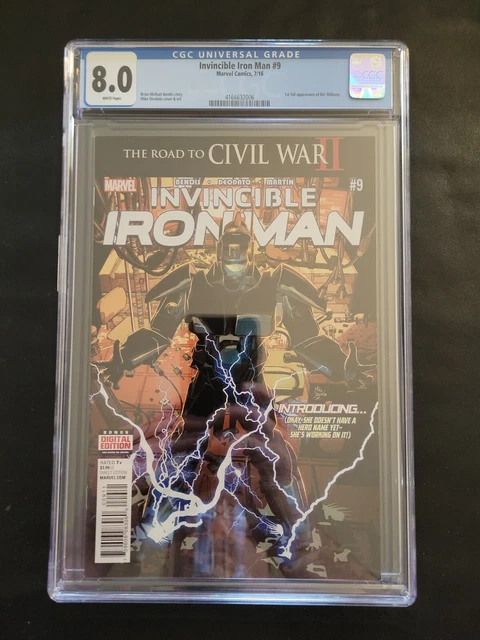 Invincible Iron Man #9 CGC 8.0 1st Full Riri Williams