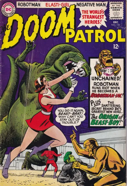 Doom Patrol (1964 1st Series) 100 Origin 2nd appearance Beast Boy