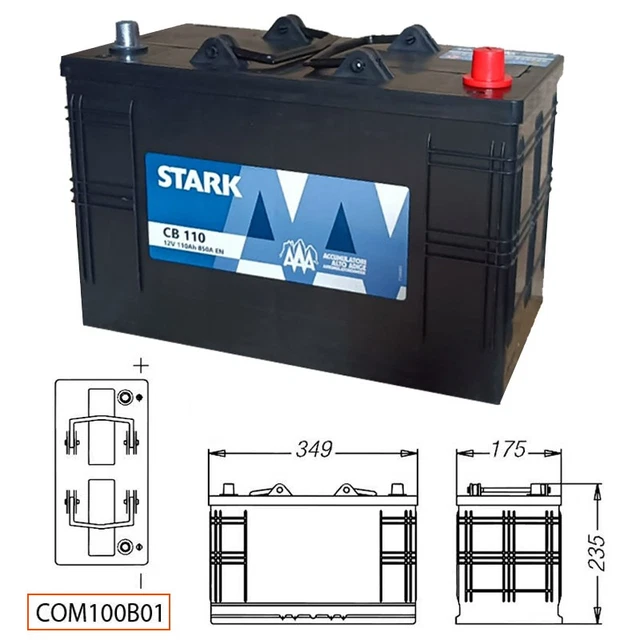 BATTERIA CAMION TRATTORE FIAMM POWER CUBE B 180 EHD 180Ah 1100A Dim. 513x223x223 EUR 234,50 - IT - Foto 8