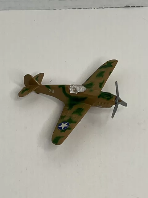 Dyna-Flites P-40 Flying Tiger Die Cast Camo US Military Fighter Plane Zee A136