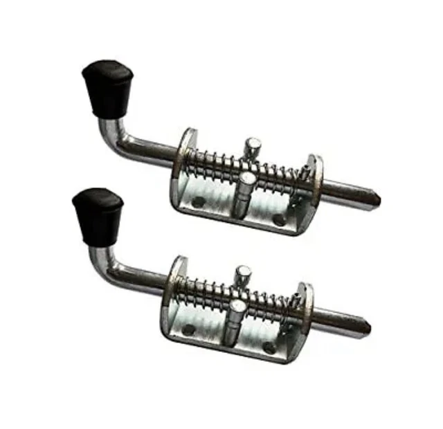 SPRING LOADED GATE Latch Pin Barrel Bolt Heavy Duty 6in 1/2" Shank