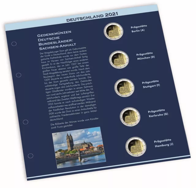 Leuchtturm Hojas Suplementarias 365457 para Álbum de Monedas Numis 2021