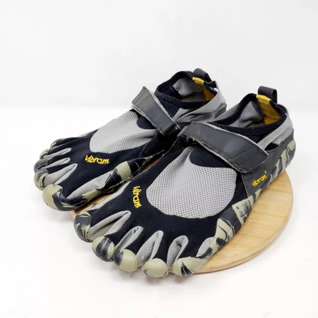 Vibram FiveFingers Mens 42 Shoes Black Camo Barefoot Minimalist Running US 9-9.5