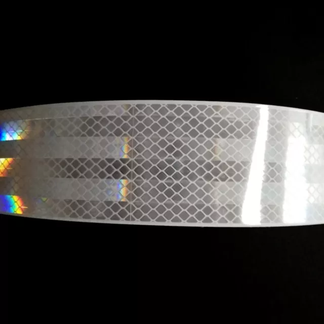 3M Reflektorband Reflektierende Reflektor Selbstklebend Reflexfolie SILBER  WEIß