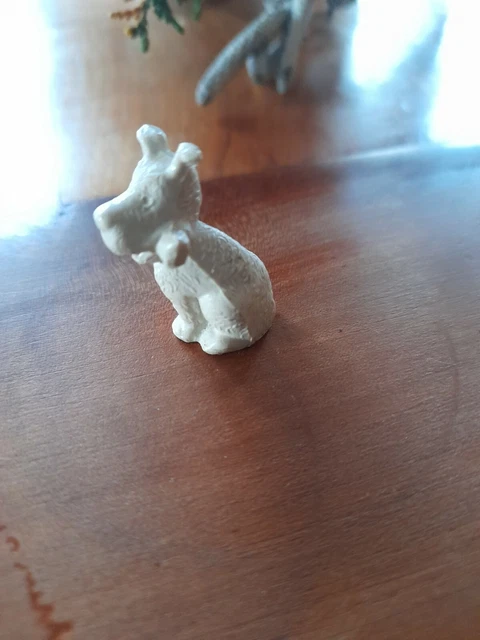 TINTIN - FIGURINE MILOU AVEC UN OS (4 CM) / BANDES DESSINÉES / TINTIN