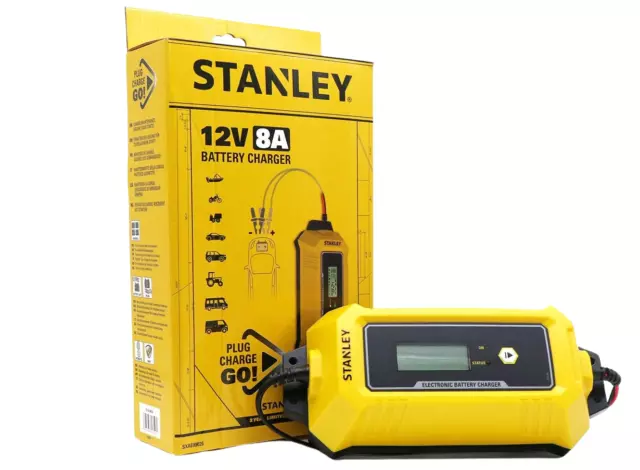 Stanley Car Battery Charger 8 Amp RRP £79.99 12V Save ££££s  8 AMP NOT 4 AMP !!!