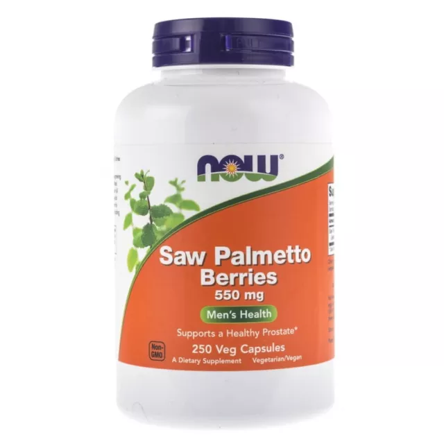 Now Foods Baies de palmier nain (Sabal Palm) 550 mg, 250 capsules