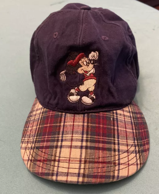 DISNEY PRO COLLECTION Golf Cap Baseball Embroidered Mickey Mouse Blue ...