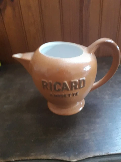 carafe cruche ricard en grès1L atelier de céramique ricard
