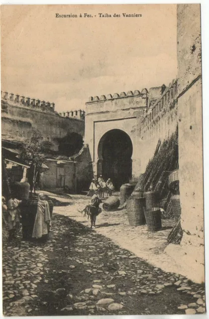 MAROC - Old Postcard - FEZ - la Talha des Vanniers
