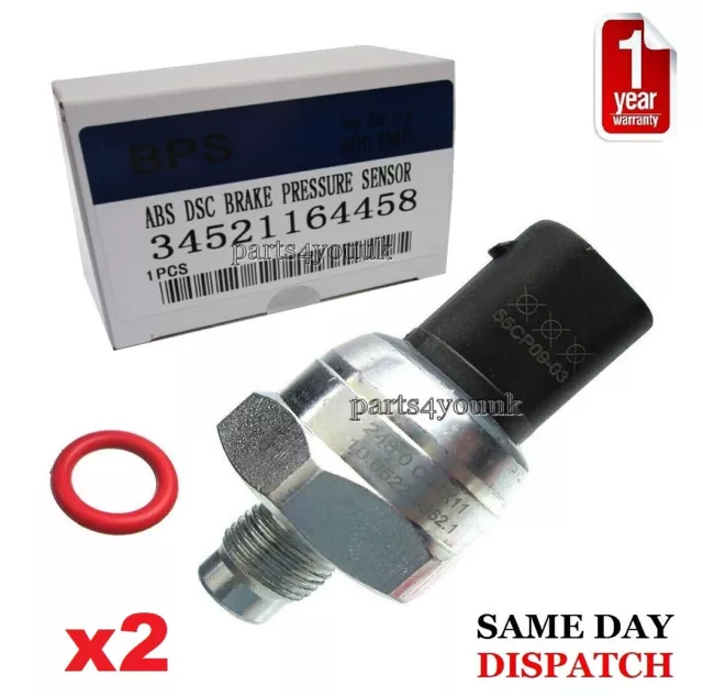 x2 for BMW 3 5 6 Z3 Z4 ABS DSC BRAKE PRESSURE SENSOR E46 E60 E61 E63 E64 E85