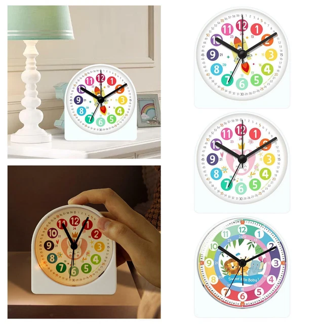 Réveil D'Apprentissage Du Sommeil Pour Enfant - Veilleuse, Horloge Numérique Rechargeable - Forme Ours