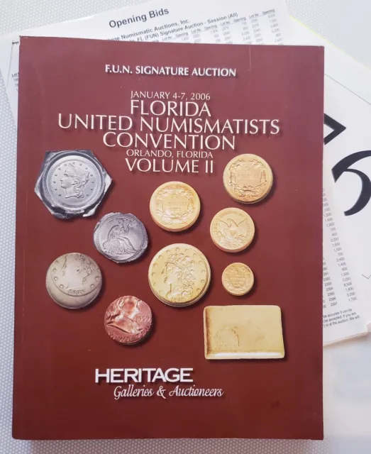 Heritage 2006 FUN Signature Auction Orlando Florida VOL II w/ Prices Realized