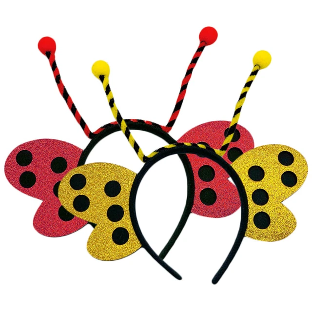 2pcs Cartoon insectes Bandband Bandle Party Utilisez un roman décoratif Band de