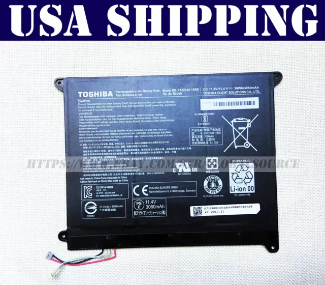 PA5214U-1BRS Genuine 11.4V 36Wh Battery For Toshiba Portege WT20-B Z20T-B Series
