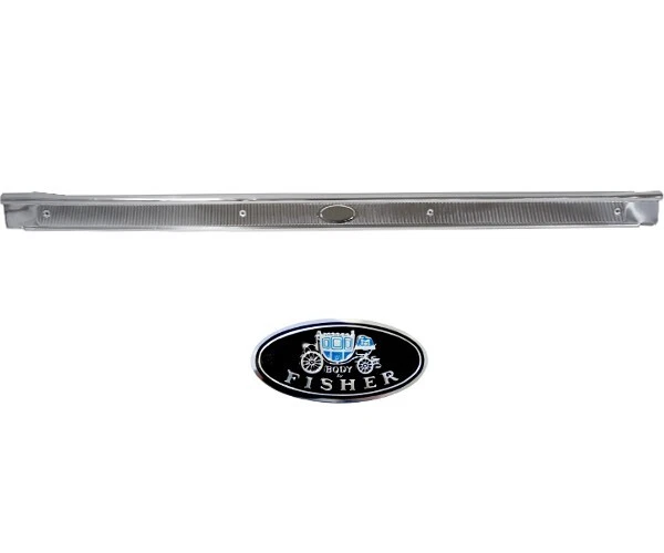 1964~1967 Chevelle El Camino GTO Door Sill Scuff Plate Aluminum w/Ribbing