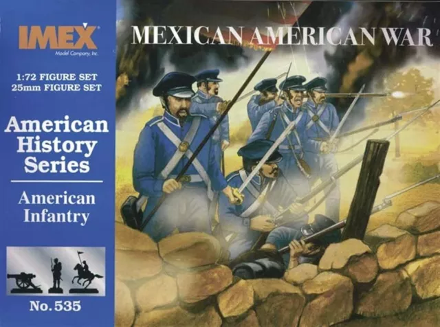 SOLDATINI 1/72 FAR -WEST MADE IN USA IMEX - Mexican-US War American Infantry