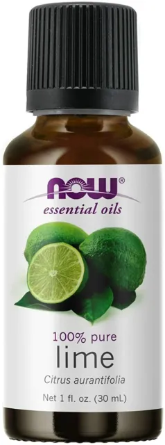 NOW Lime Oil 1 fl oz Aromatherapy, Clearance for stained bottle condition