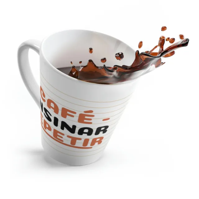 12oz Latte Mug /Cafe Latte Coffee Mug /C-Handle Latte /Coffee Mug /Art Latte Mug