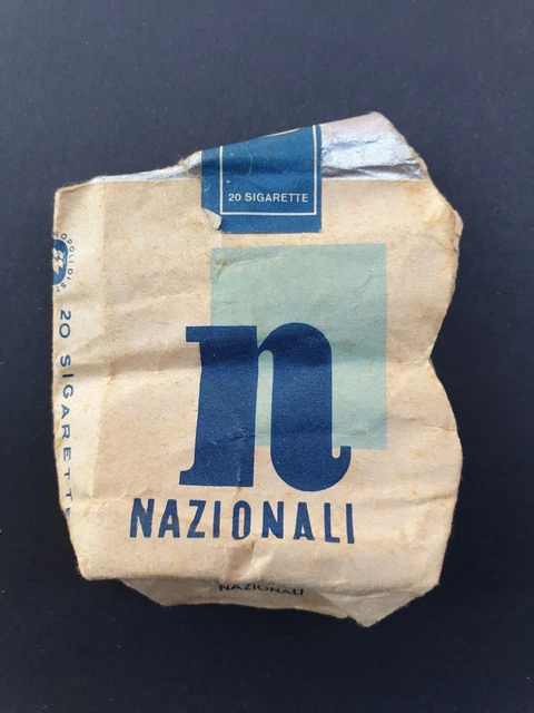 Rarissimo Pacchetto Sigarette Nazionali Italiane Morbide Vuoto Vintage Anni 60