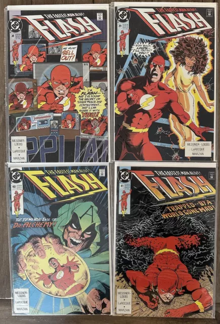 DC Comics FLASH (1990) Issues 38 39 40 41 Messner-Loebs X 4